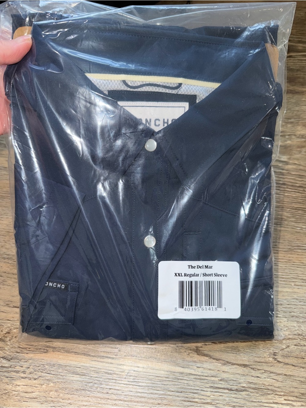 Mens’s Poncho The Del Mar Short Sleeve button down shirt-Navy Blue 😎 NWT size 2X